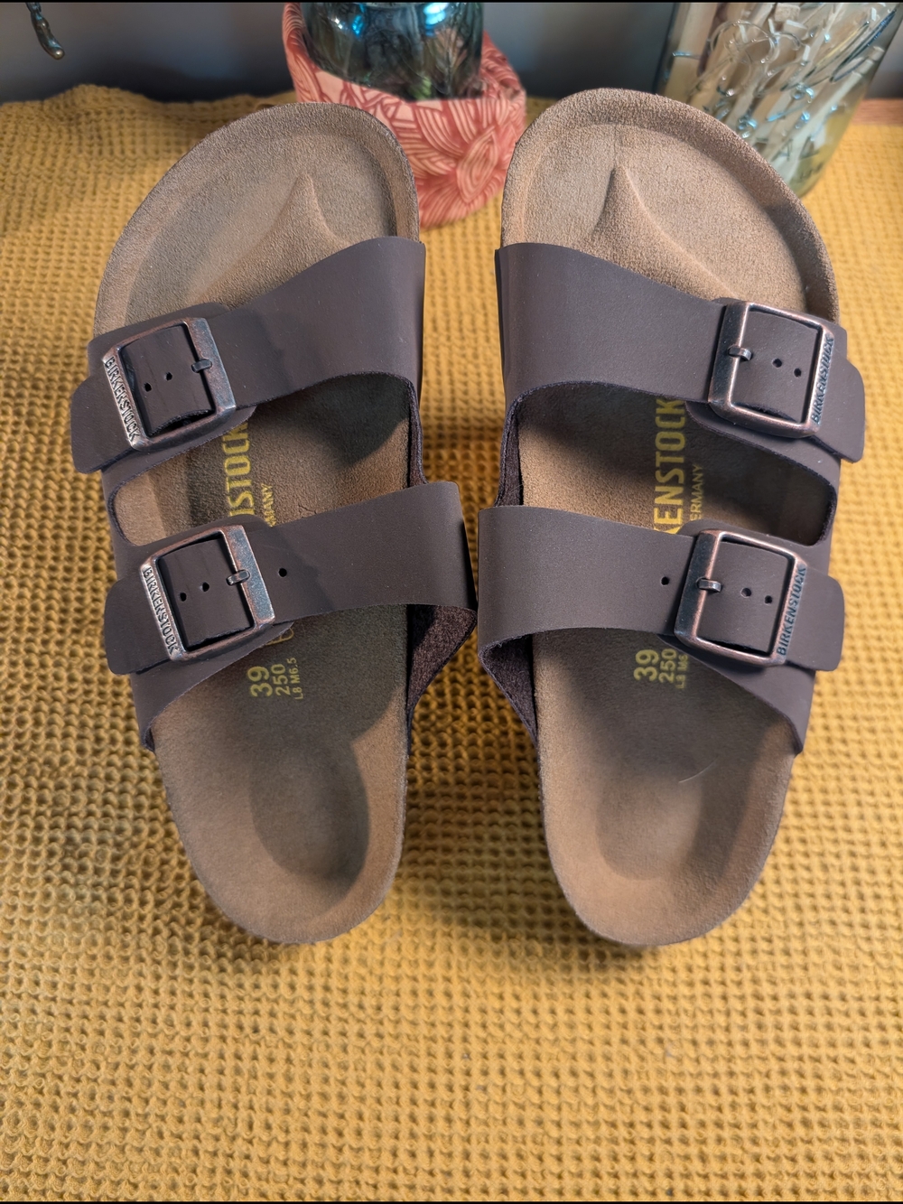 Birkenstock Women's Double Buckle Sandals Brown